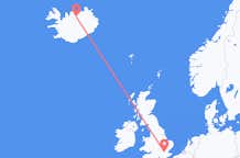 Flyg från Akureyri till London