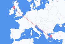 Flüge von Ikaria, Griechenland nach Belfast, Nordirland