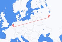 Flyg från Moskva till Liège