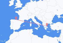 Flyreiser fra Skiathos, Hellas til Santander, Spania