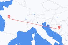 Flüge von Poitiers, Frankreich nach Sarajevo, Bosnien und Herzegowina