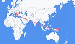 出发地 巴布亚新几内亚图菲目的地 希腊哈尼亚的航班