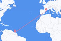 Flights from Paramaribo, Suriname to Barcelona, Spain