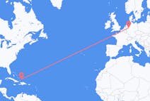 来自特克斯和凯科斯群岛普羅維登西亞萊斯島目的地 德国明斯特的航班