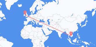 Flights from Cambodia to Ireland