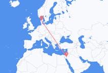 Flights from Aqaba, Jordan to Karup, Denmark
