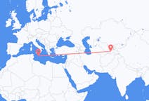Flyg från Dusjanbe, Tadzjikistan till Malta (kommun), Malta