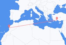 Flyg från Essaouira, Marocko till Antalya, Turkiet