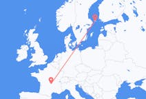 Flyg från Mariehamn, Åland till Clermont-Ferrand, Frankrike