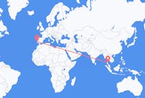 Flyg från Ko Samui, Thailand till Lissabon, Portugal
