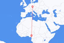 Flyg från Douala, Kamerun till München, Tyskland