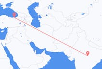 Loty z Dżabalpur, Indie do Trabzonu, Turcja