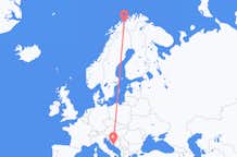 Flights from Sørkjosen to Split