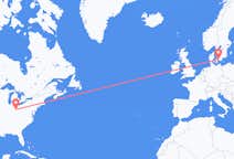 美国出发地 代頓 (印地安納州)飞往美国目的地 哥本哈根的航班