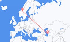 Flyg från Türkmenbaşy, Turkmenistan till Röros, Norge