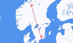 Loty z miasta Røros do miasta Ronneby