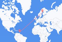 Flyreiser fra Saint Vincent, St. Vincent og Grenadinene til Skellefteå, Sverige