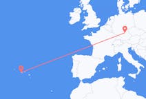 Flyg från Horta, Azores till Nürnberg