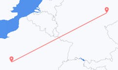 Flyg från Tours, Frankrike till Leipzig, Tyskland