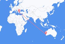 オーストラリア、 パースから、オーストラリア、スキアトス島へ行きのフライト
