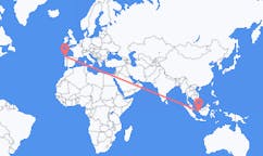 Flyg från Pontianak, Indonesien till La Coruña, Indonesien