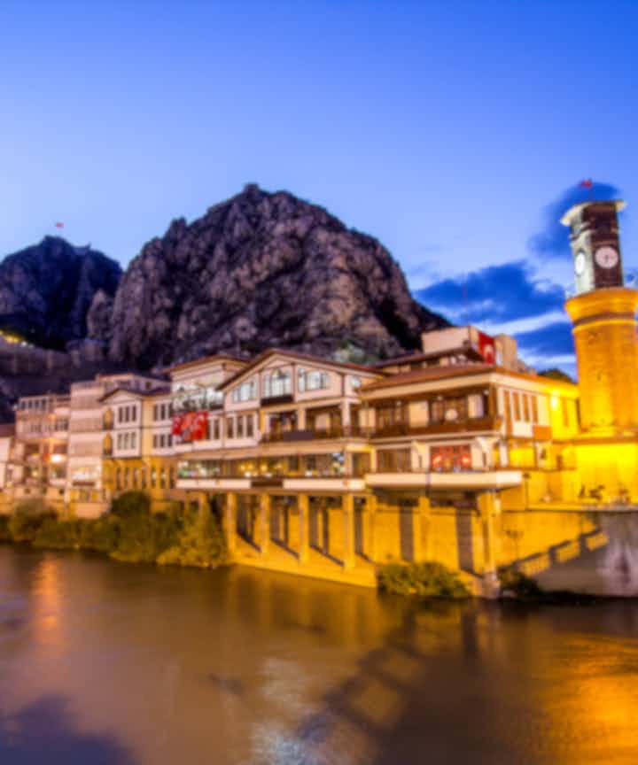 Flights from the city of Amasya, Turkey to Europe