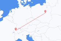 Vluchten van Bern, Zwitserland naar Warschau, Polen