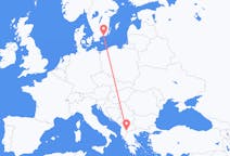 Flights from Ohrid, Republic of North Macedonia to Ronneby, Sweden