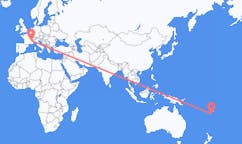 出发地 斐济出发地 坎達武島目的地 法国格勒诺布尔的航班