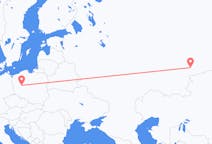 Fly fra Tjeljabinsk til Poznań