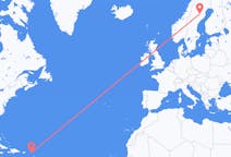 Flights from Saint Barthélemy, St. Barthélemy to Lycksele, Sweden