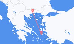 Lennot Kavalan prefektuurista, Kreikka Icariaan, Kreikka