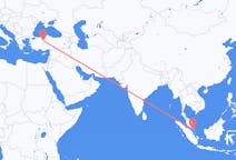Flyrejser fra Johor Bahru, Malaysia til Ankara, Tyrkiet