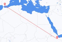 Flüge von Jijiga, Äthiopien nach Malaga, Spanien