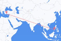 Flyreiser fra Puerto Princesa, Filippinene til Antalya, Tyrkia