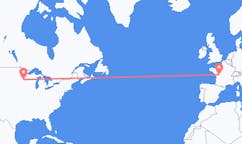 Flyrejser fra Minneapolis, USA til Poitiers, Frankrig
