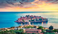 Flights from the city of Tivat, Montenegro to Europe