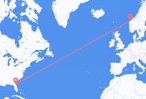 Loty z Jacksonville, Stany Zjednoczone do Ålesund, Norwegia