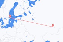 Flyg från Ufa, Ryssland till Stockholm, Sverige
