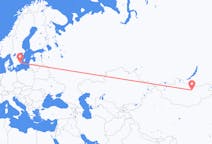 Loty z Ułan Bator, Mongolia do Kalmaru, Szwecja