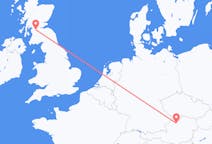 Flyg från Glasgow, Skottland till Linz, Österrike