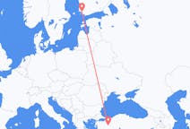 เที่ยวบิน จาก คุทาห์ยา, ตุรกี ไปยัง ตุรกุ, ฟินแลนด์