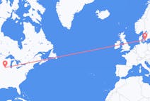 来自美国出发地 錫達拉皮茲目的地 丹麦哥本哈根的航班
