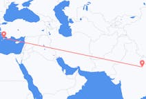 Flights from Lucknow, India to Rhodes, Greece