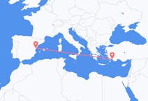 Flyreiser fra Castellón de la Plana, Spania til Dalaman, Tyrkia