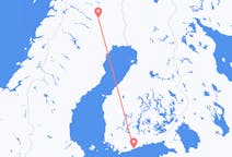 Vols depuis la ville de Helsinki vers la ville de Gällivare
