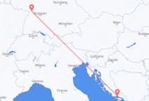 Flyg från Dela, Kroatien till Karlsruhe, Tyskland