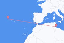 Flights from Djerba, Tunisia to Flores Island, Portugal