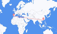 Flyreiser fra Huizhou, Kina til Jerez, Spania