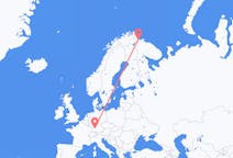 Flyg från Stuttgart, Tyskland till Kirkenes, Norge